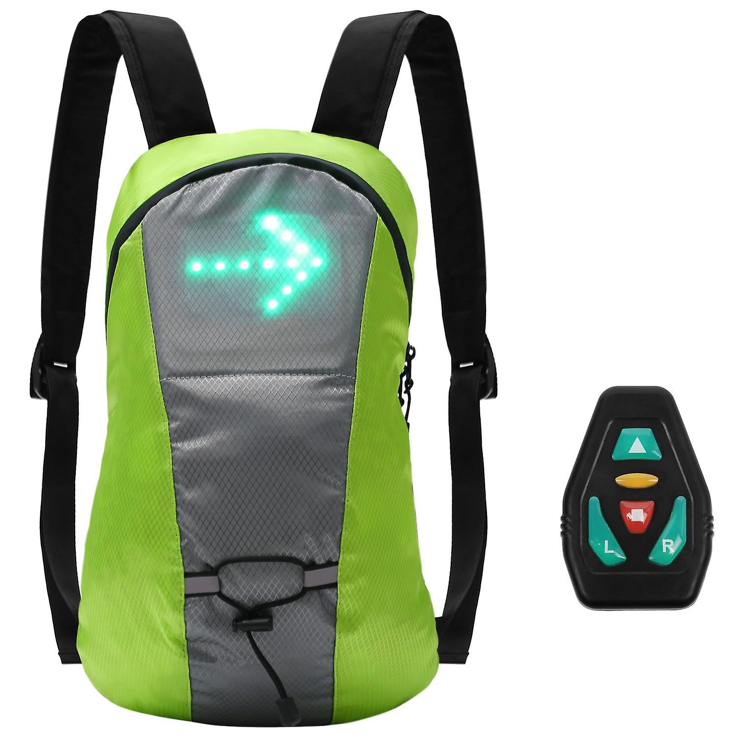 Rucksack Mit Per Usb Aufladbaren, Kabellosen Led-blinkern Und Schnellverschluss-blinkern