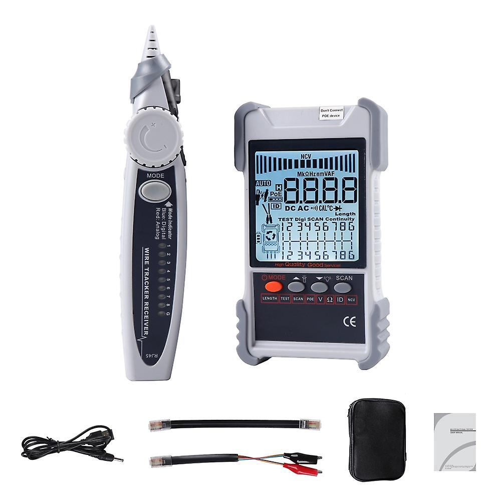 Et616 Tragbarer Netzwerkkabeltester Mit Lcd-bildschirm, Analog-digital-wandlungssuche Und Poe-test