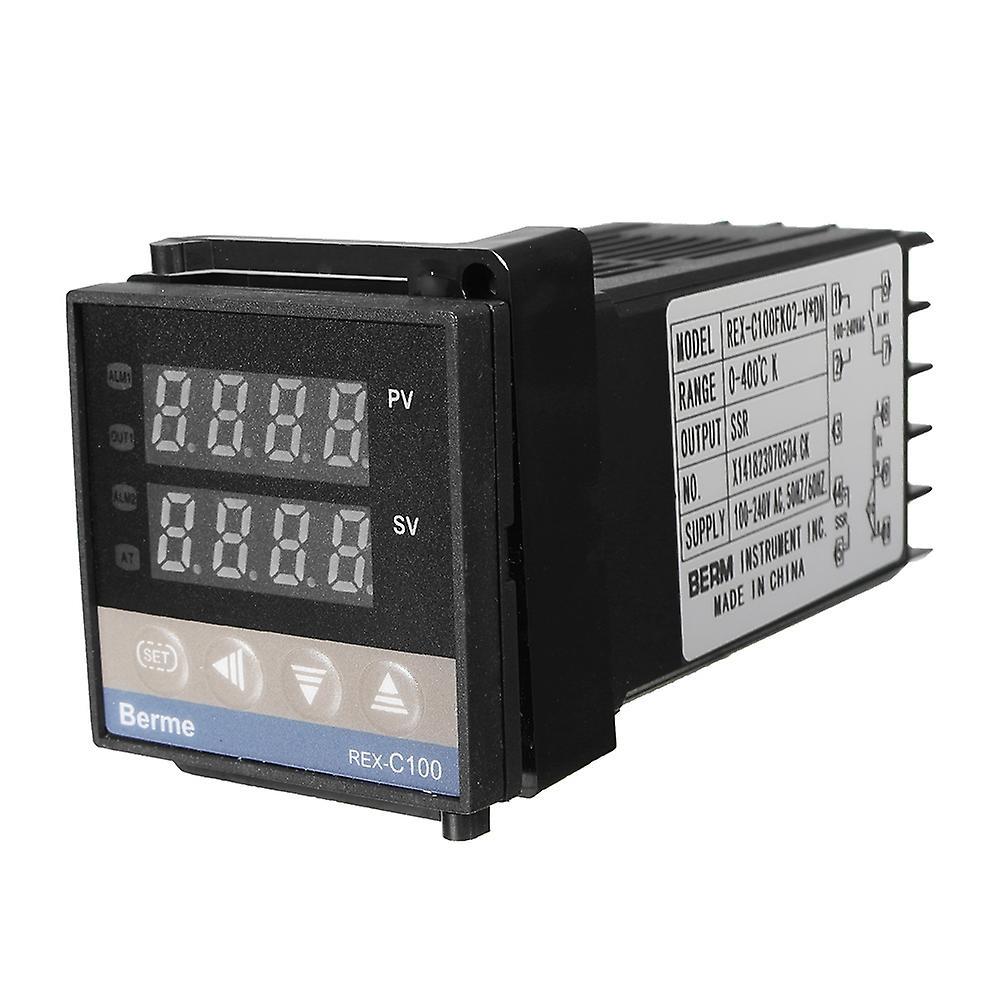 Rex-c100 Pid-lcd-digitaltemperaturregler + Thermoelement Typ K + Ssr-halbleiterrelais Max. 40 A