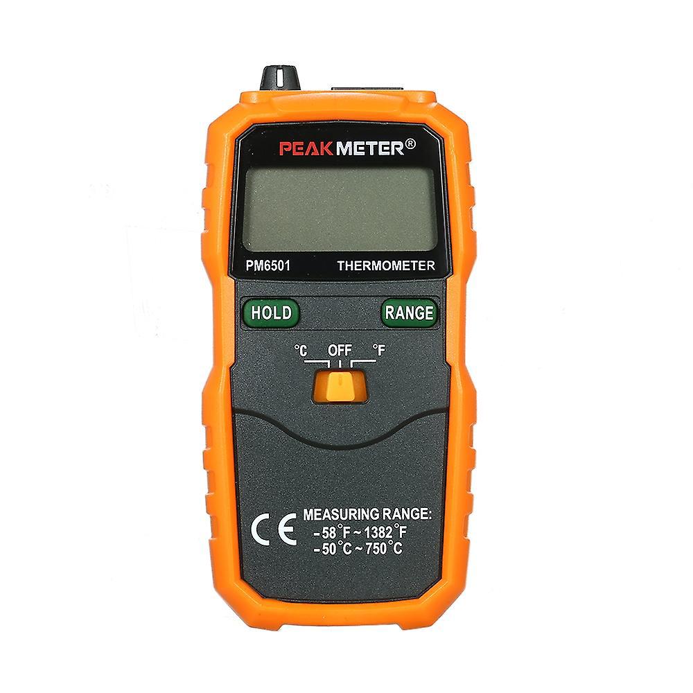 Peakmeter Pm6501 Digitales Thermometer Typ K Mit Lcd-anzeige, Datenhalte- Und Aufzeichnungsfunktion