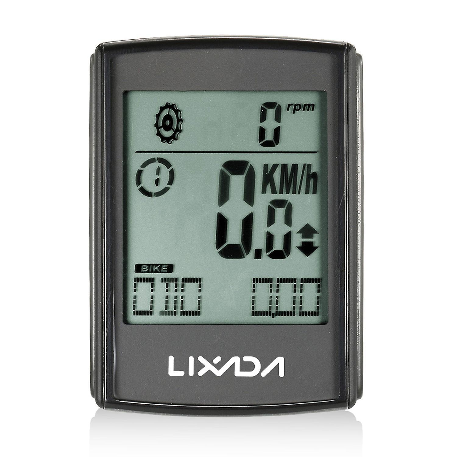 Lixada 2-in-1 Kabelloser Fahrradcomputer Mit Multifunktionalem Lcd-display (geschwindigkeit, Trittfrequenz) Und Wasserabweisender Funktion