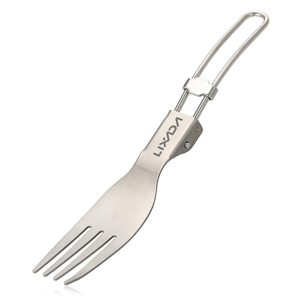 Lixada Faltbare Titangabel, Ultraleicht, Tragbar Für Outdoor-aktivitäten, Mahlzeiten, Obst, Geschirr