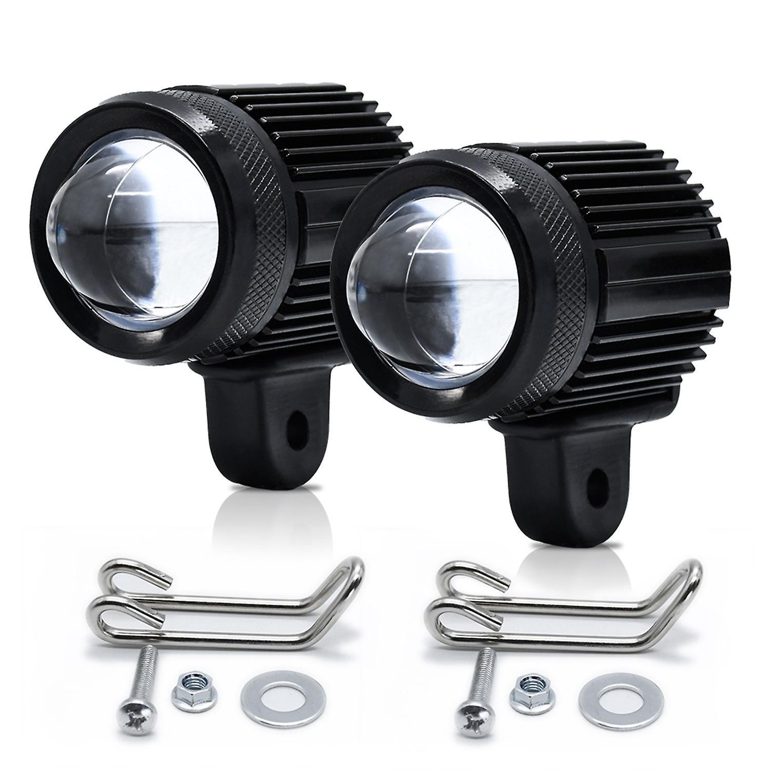Motorrad-led-scheinwerfer, Zweifarbig, 6000k Weiß, 3000k Gelb, Nebelscheinwerfer