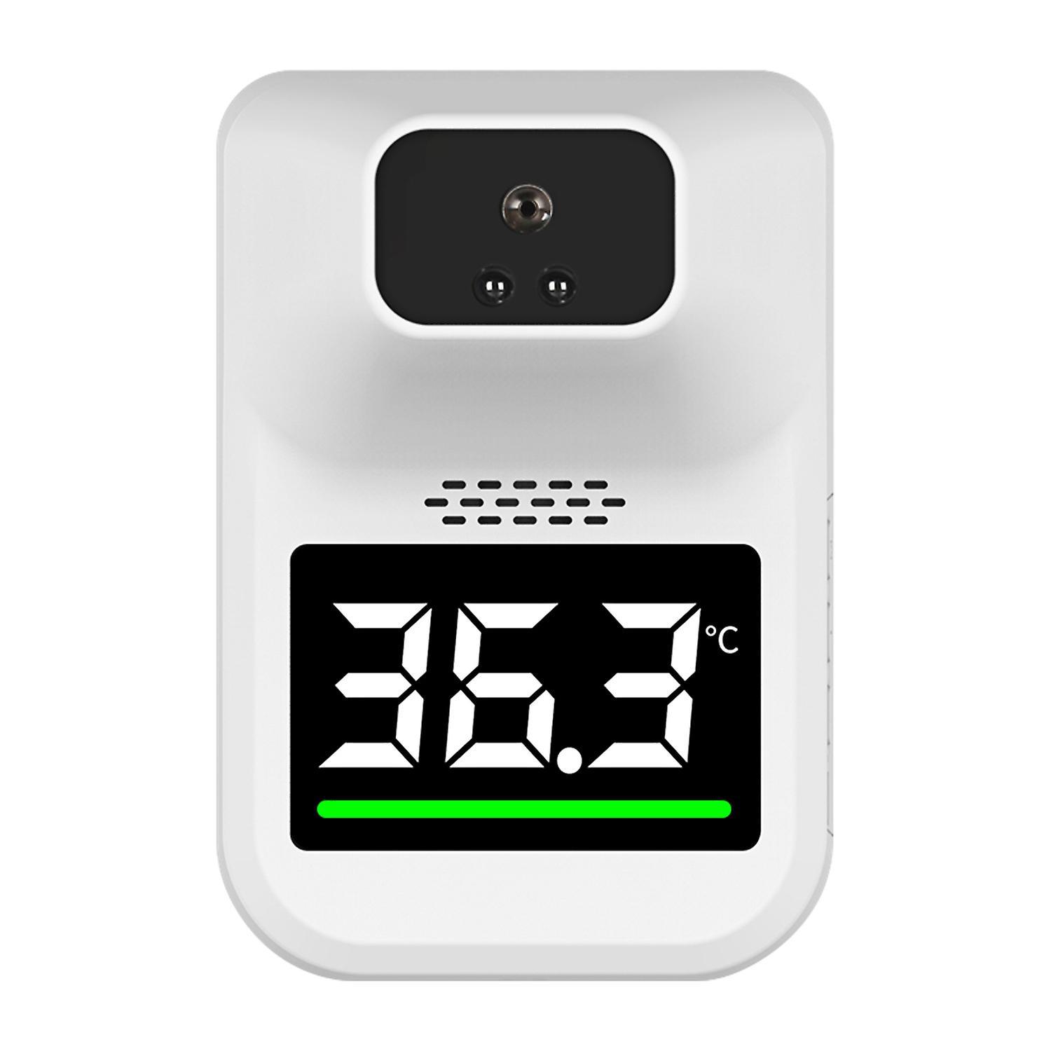 Infrarot-wandthermometer Mit 3-farben-anzeige, Sprachansagen In 10 Sprachen, °c/°f, Berührungslos