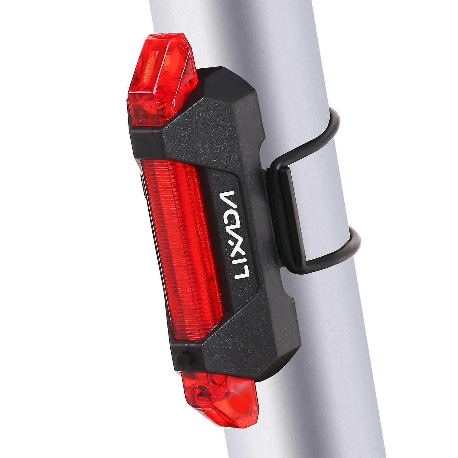 Lixada Usb-wiederaufladbares Fahrradlicht, Wasserdichtes Fahrradrücklicht, Rücklicht Für Fahrräder