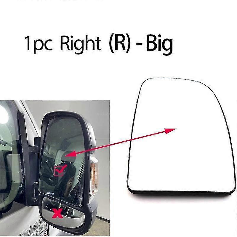 Rückspiegelglas, Beheiztes Außenspiegelglas Für Peugeot Boxer Manager Und Citroen Relay Jumper – 1 Stück Rechts – Groß