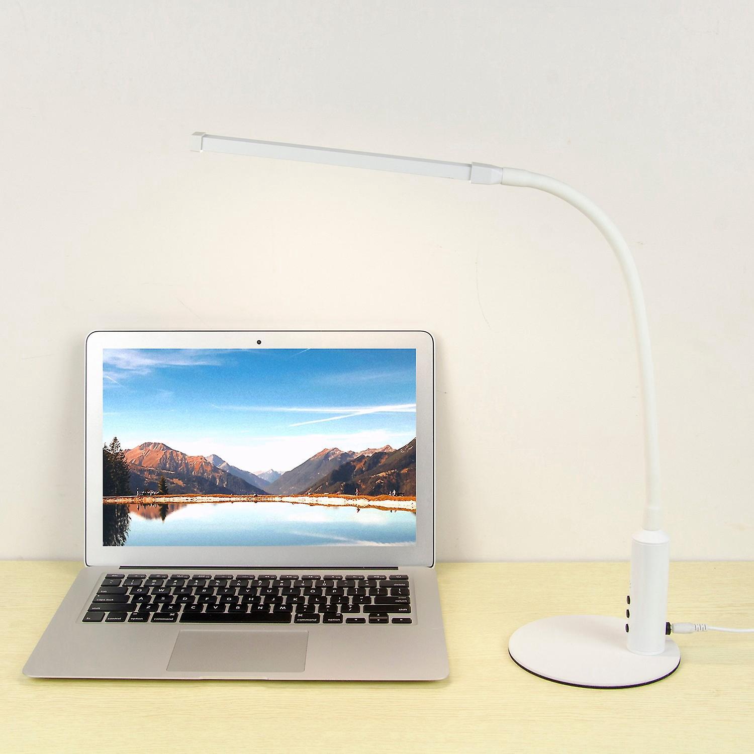 Tischklemme, Dimmbar, Augenschonend, 3 Farbmodi, 10 Helligkeitsstufen, 2700–6500 K, Für Homeoffice, Schlafzimmer, Kw-us-