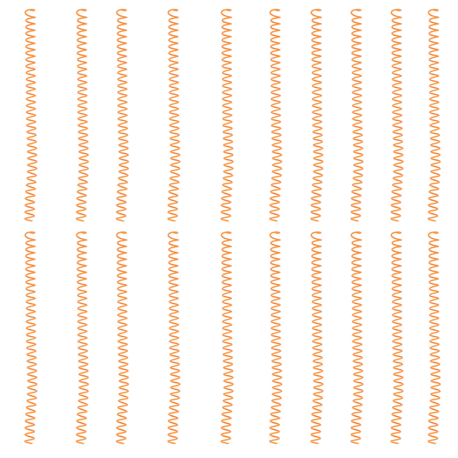 20 Spiralbindungen, 30 Blatt Abs-kunststoff-spiralbindungen Für Bürobedarf, Orange