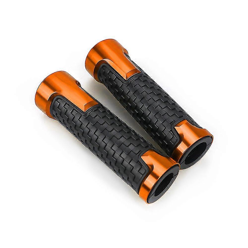 Motorrad-lenkergriffe, 22 Mm, Cnc-gefräst, Aus Gummi Und Gel, Passend Für Piaggio Medley, Beverly 300, Liberty 125, Fly 150, Zip50 Und Mp3-geräte – Orange