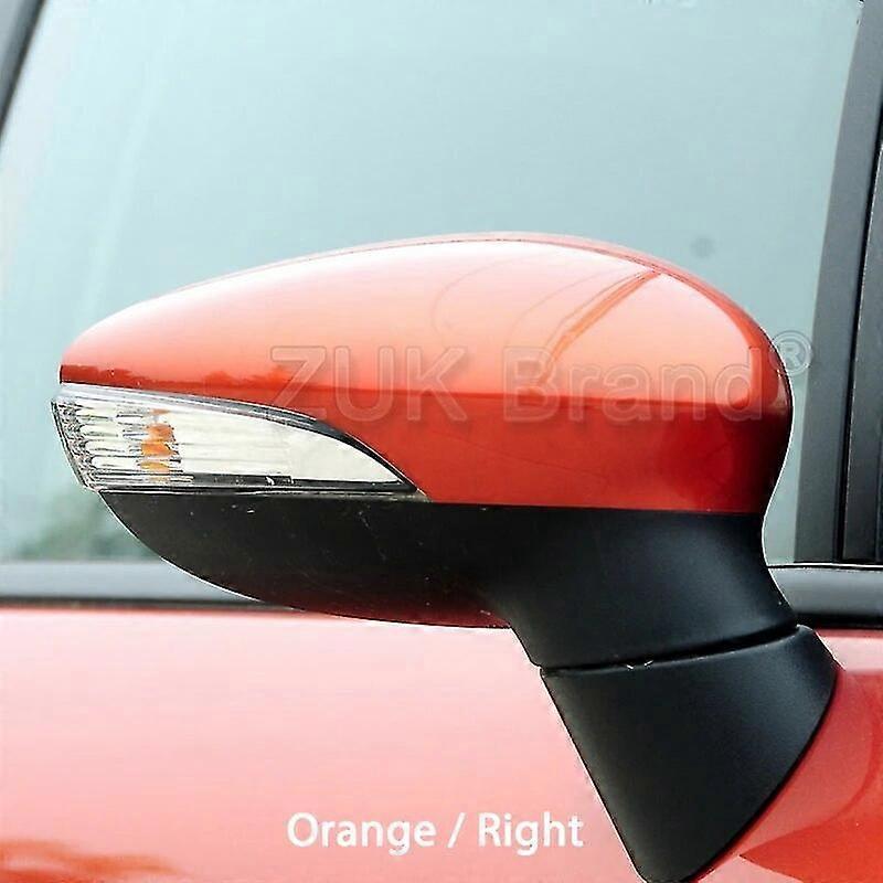 Farbig Lackierte Außenspiegelabdeckung Für Ford Fiesta 2009–2014 – Orange, Rechts