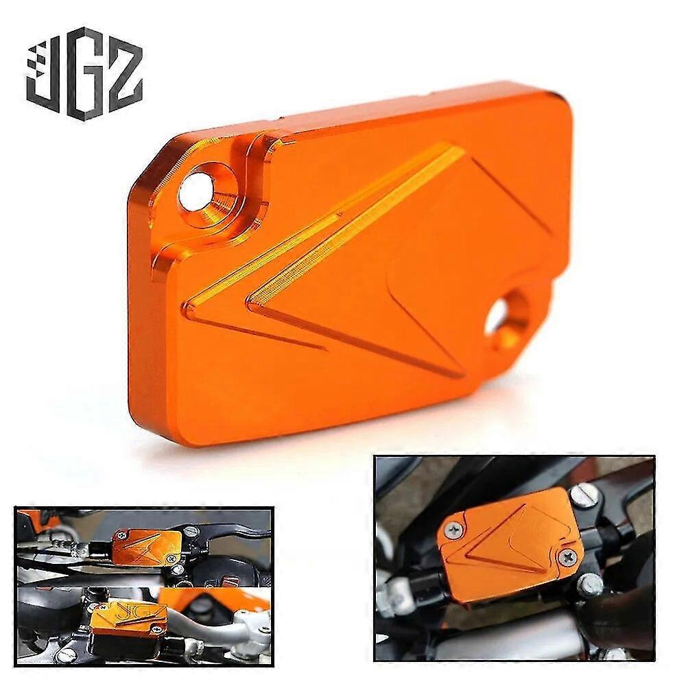 Orangefarbener Cnc-gefräster Aluminium-bremsflüssigkeitsbehälterdeckel Für Ktm Duke 125, 200 Und 390 (baujahre 2013–2016) – Zubehör