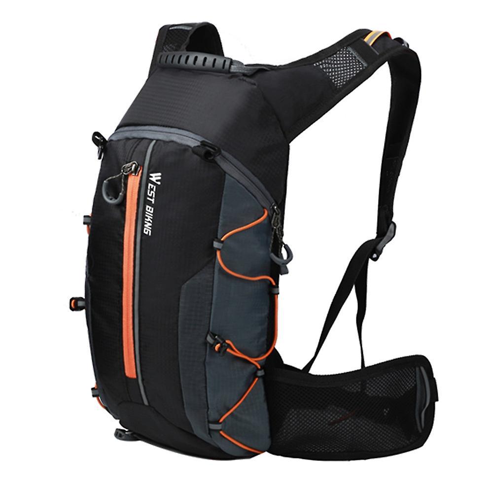 West Biking 10l Ultraleichte, Wasserdichte Fahrradtasche, Atmungsaktiver Fahrradrucksack, Trinkblase Für Mountainbiker, Orange
