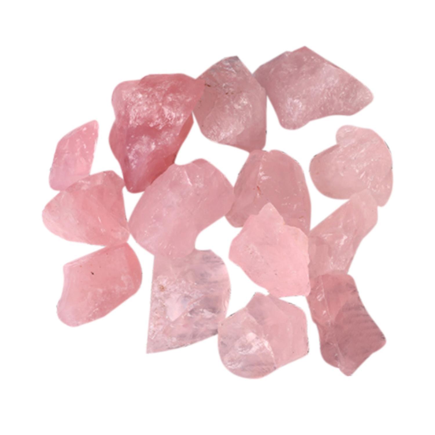 100 G Natürlicher Rosenquarz-mineral-rohstein, Rosa Quarzkristall, Aromatherapie-räucherstein, Ornamente