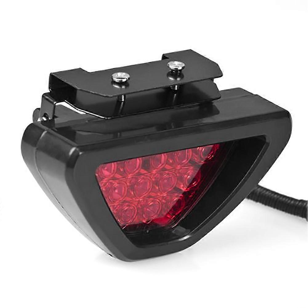 F1 Style Drl Rote 12 Led Rücklicht Brems- Nebelscheinwerfer Dreieckige Bremsleuchte Sicherheitsleuchte Auto Motor