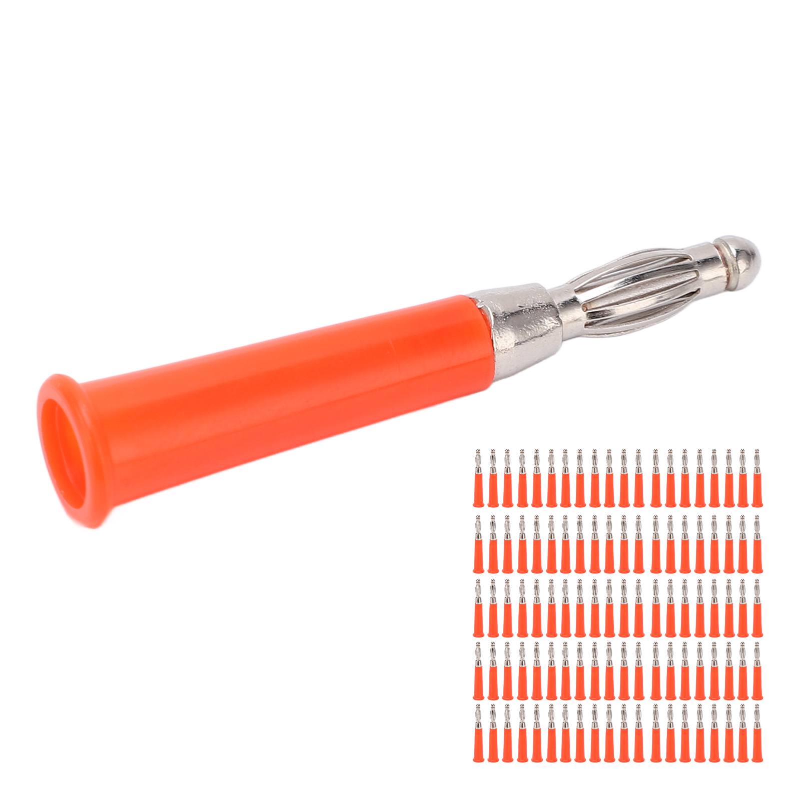 100-teiliges Bananenstecker-anschlussset (4 Mm) Zum Schweißen Für Maschinen Und Anlagen, Artikelnummer J.10010rot