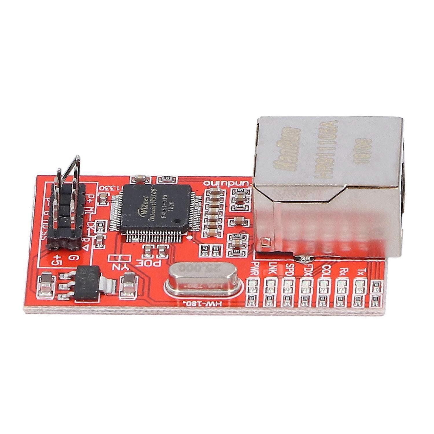 Ethernet-modul Elektronischer Baustein Netzwerkkomponenten Rote Platine W5100
