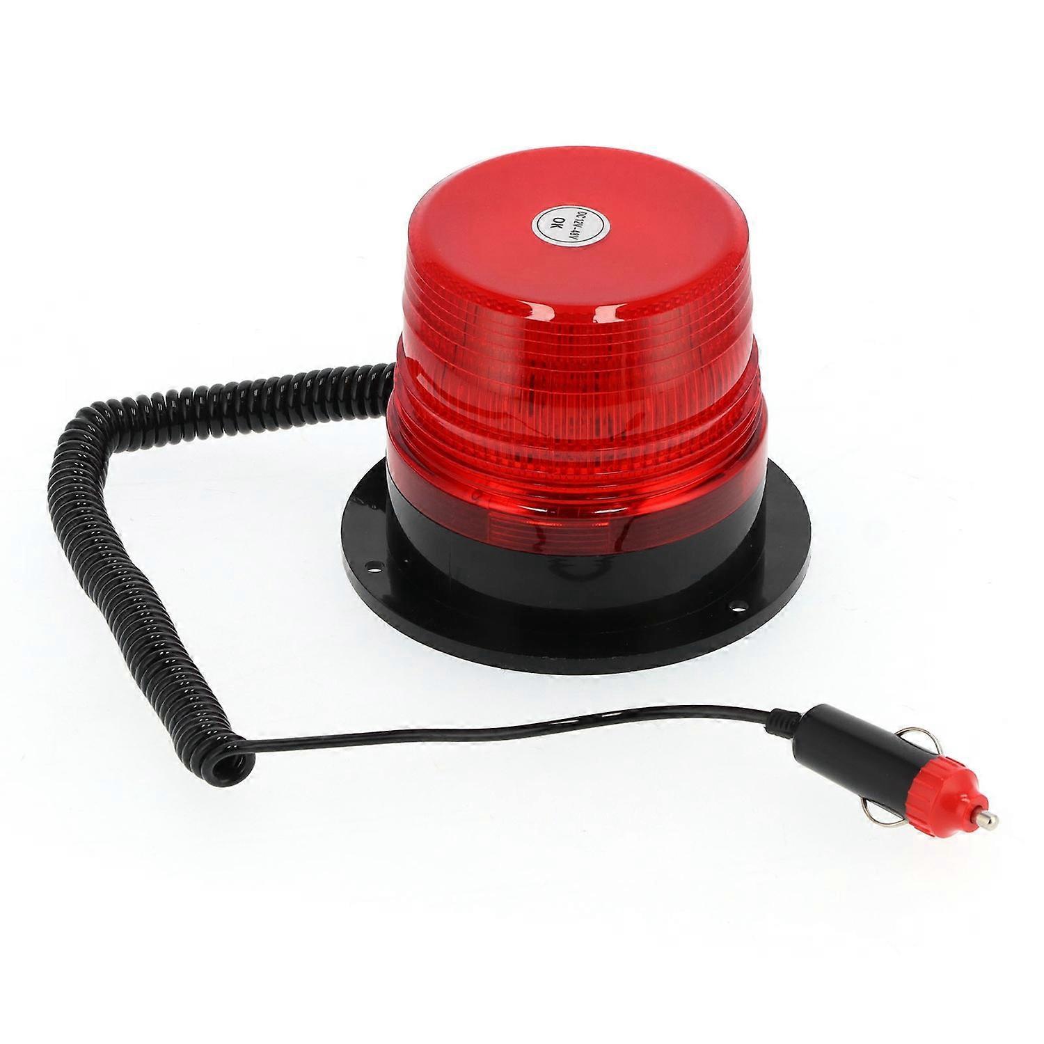 Warnleuchte Mit Magnetischem Zigarettenanzündersockel Für Baufahrzeuge Und Lkw, Dc 12 V–48 V