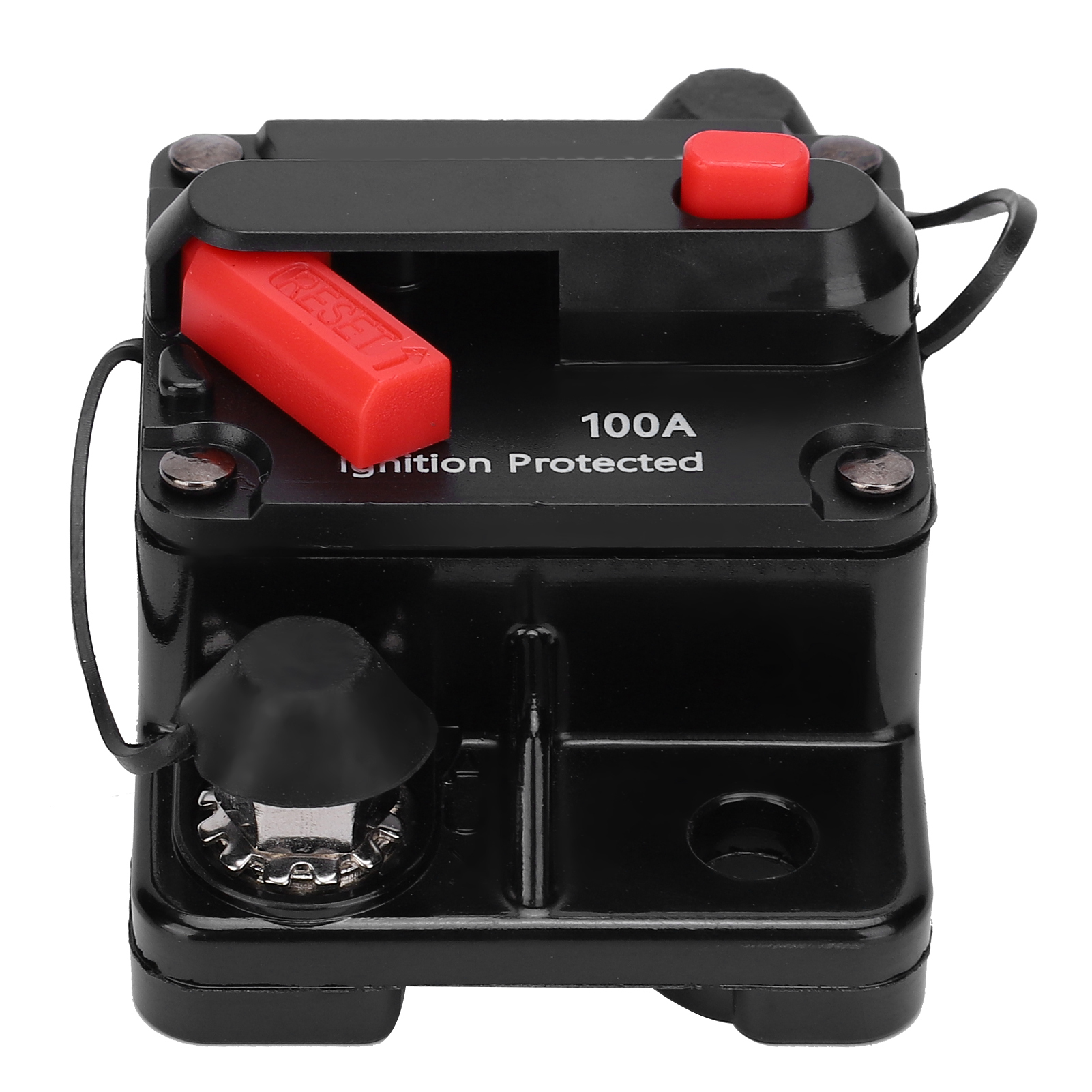 Sicherungshalter Mit Automatischer Rückstellung, Kupfer, Wasserdicht, Rot, Dc 12–42 V, 100 A