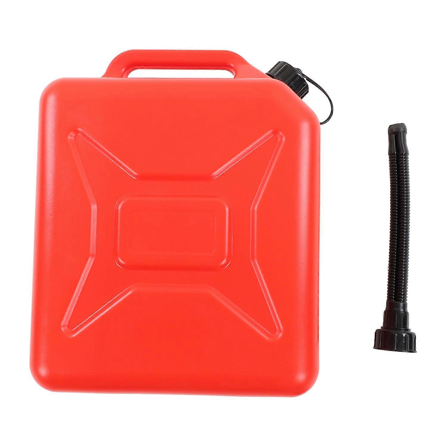 Roter 10-liter-kraftstoffkanister (2,6 Gallonen) Mit Skalenlinie, Verdicktes Hdpe, Flammhemmender Abs-flüssiggaskanister