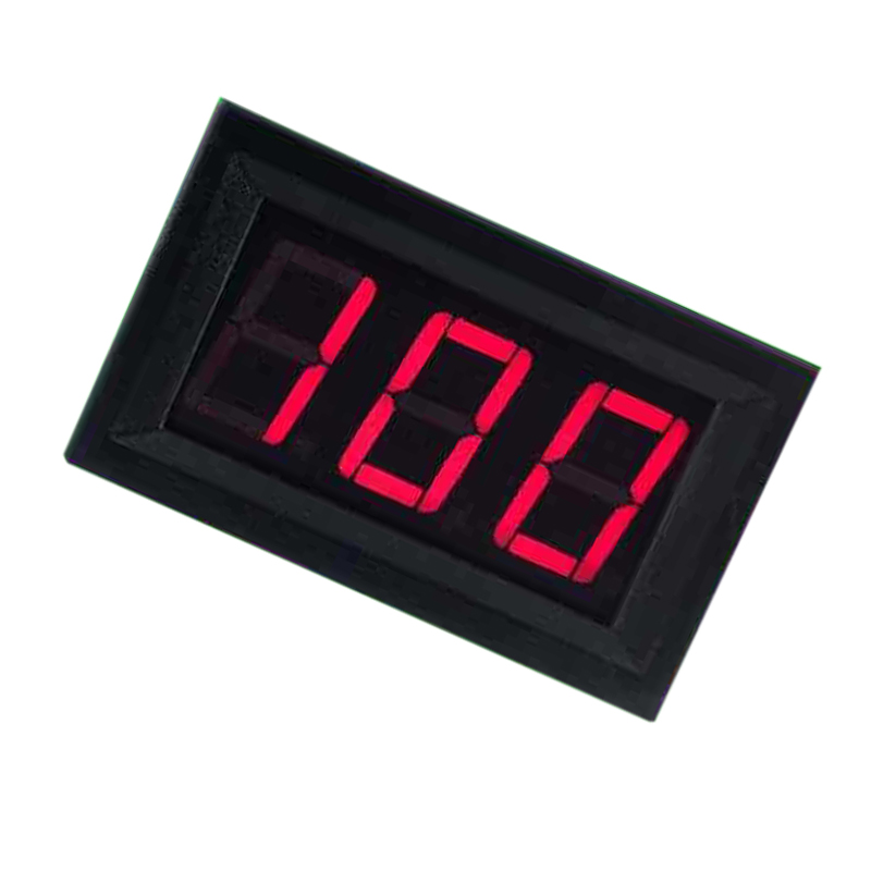 Digitales Voltmeter, 0,56 Zoll, 3-draht-spannungsmesser, Led-anzeige, 0–100 V, Zubehör, Rot
