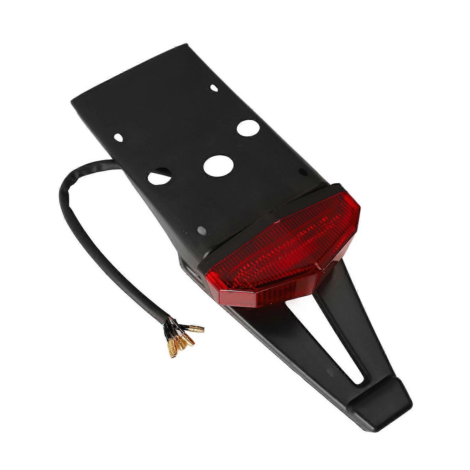 Rücklicht Mit Roter Led-bremsleuchte, Blinkern Und Kennzeichenbeleuchtung Für Offroad-motorräder