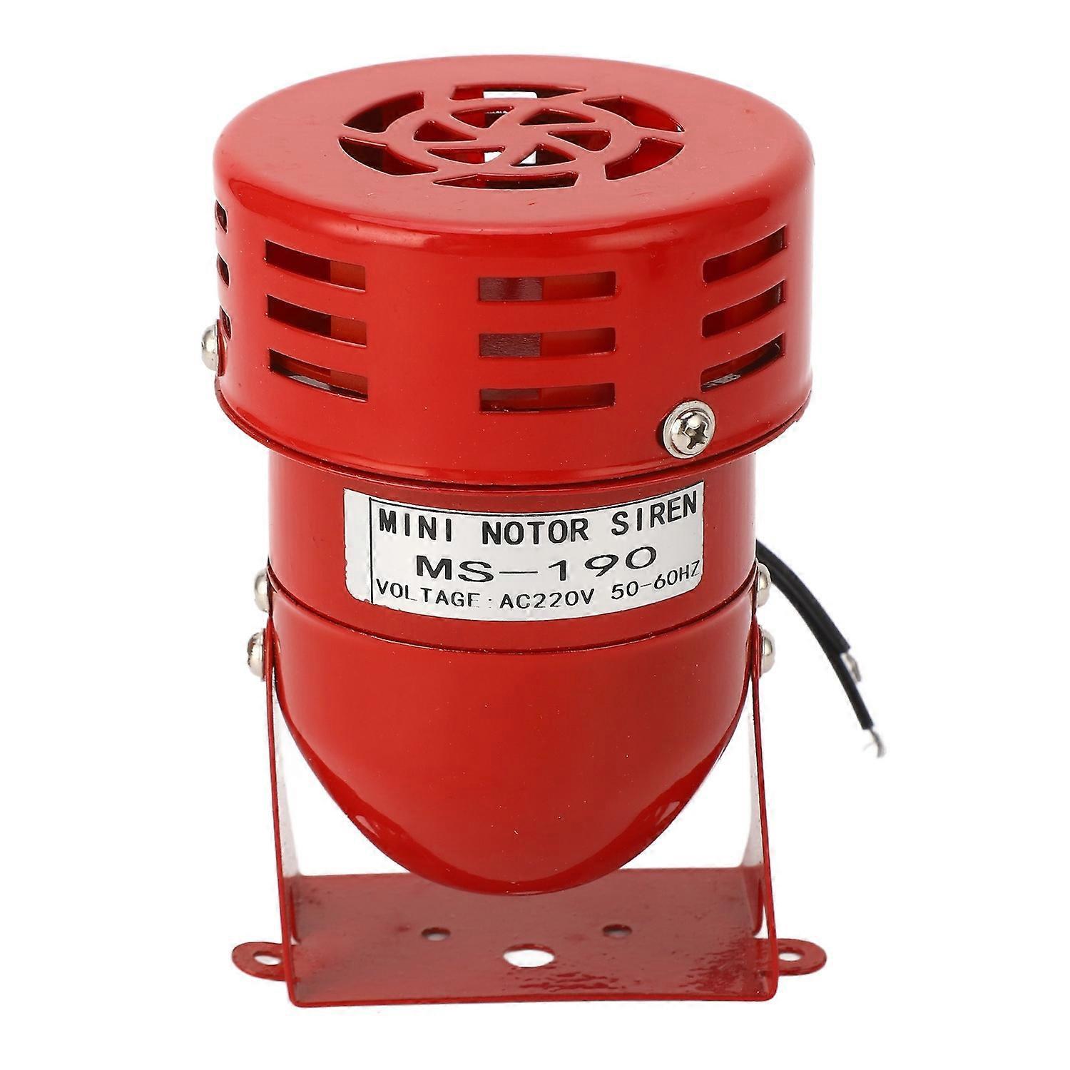 Industrielle Motoralarmglocke, Rote Mini-hupe Aus Stahl, Sirene Für Autos, 220 V Wechselstrom