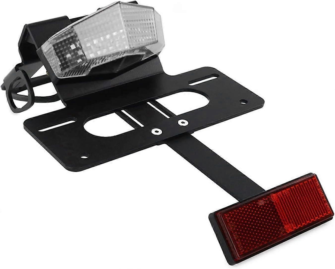 Kennzeichenhalter-kotflügel-entfernungs-kit Mit Led-rücklicht, Kompatibel Mit Kawasaki Klx 230r 2020 2021 2022 2023 (farbe: Klar)
