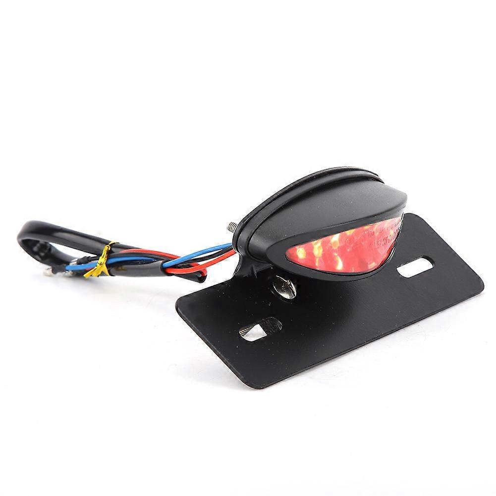 Motorrad-rücklicht Universal Retro Led Brems- Kennzeichenbeleuchtung Blinker (rot)