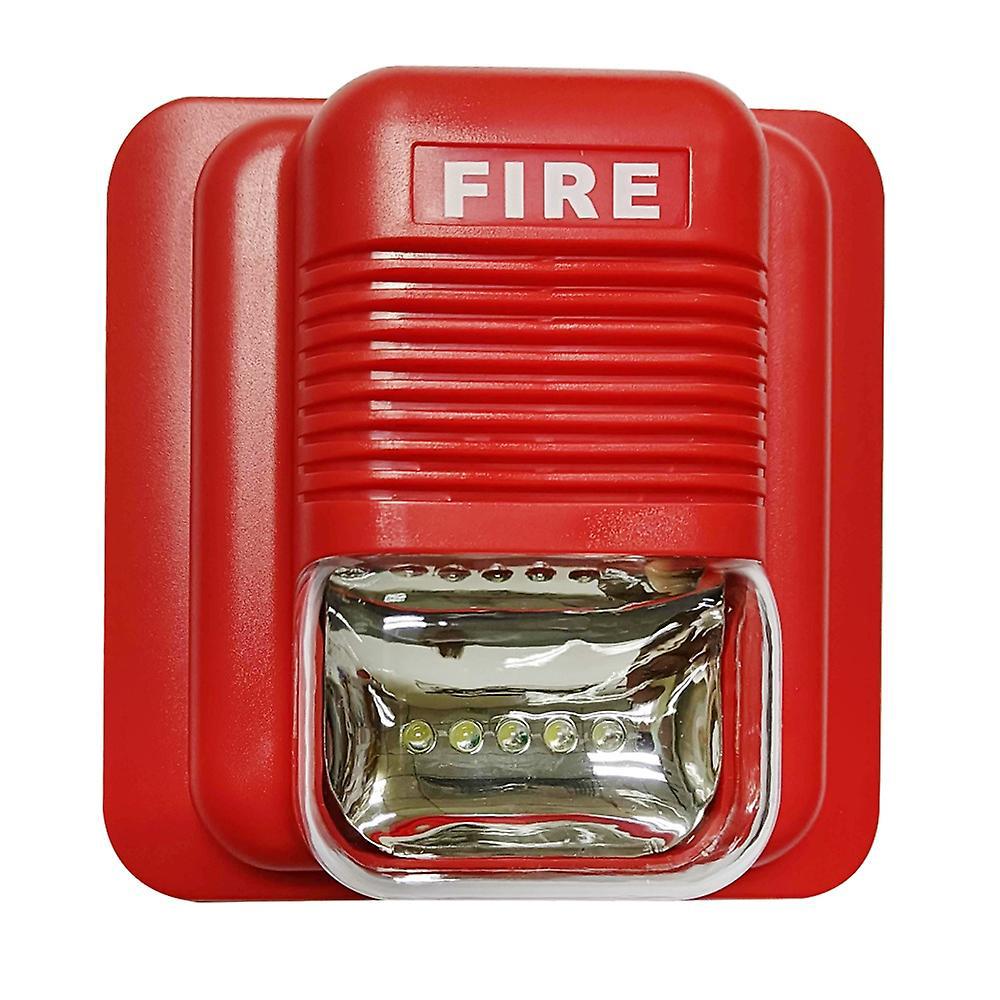 Feueralarm-warnsystem Mit Blitzlicht, Sirene, Signalton Und Blitzlicht Für Zuhause, Büro, Hotel Und Ruhestätte