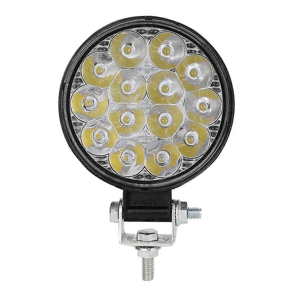 42w 14led 6000k 2500lm Mini-rundarbeitsscheinwerfer, Modifizierte Auto-zusatzscheinwerferlampe, Schwarz