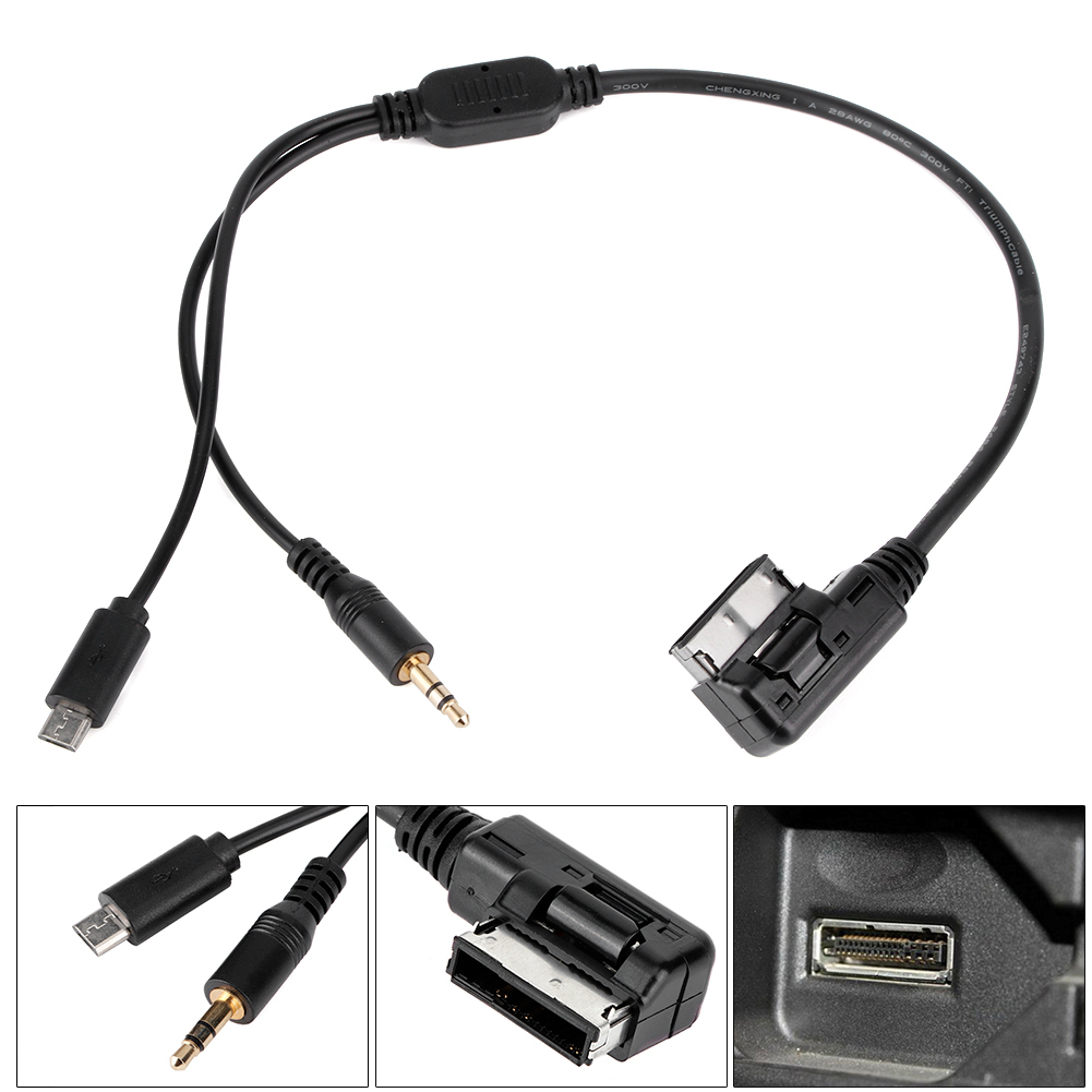 3,5-mm-anschlusskabel, Aux-ladekabel, 12 Cm (4,7 Zoll), Passend Für Mercedes-benz S-, Sl- Und Cls-klasse Mit Ami/mmi-schnittstelle