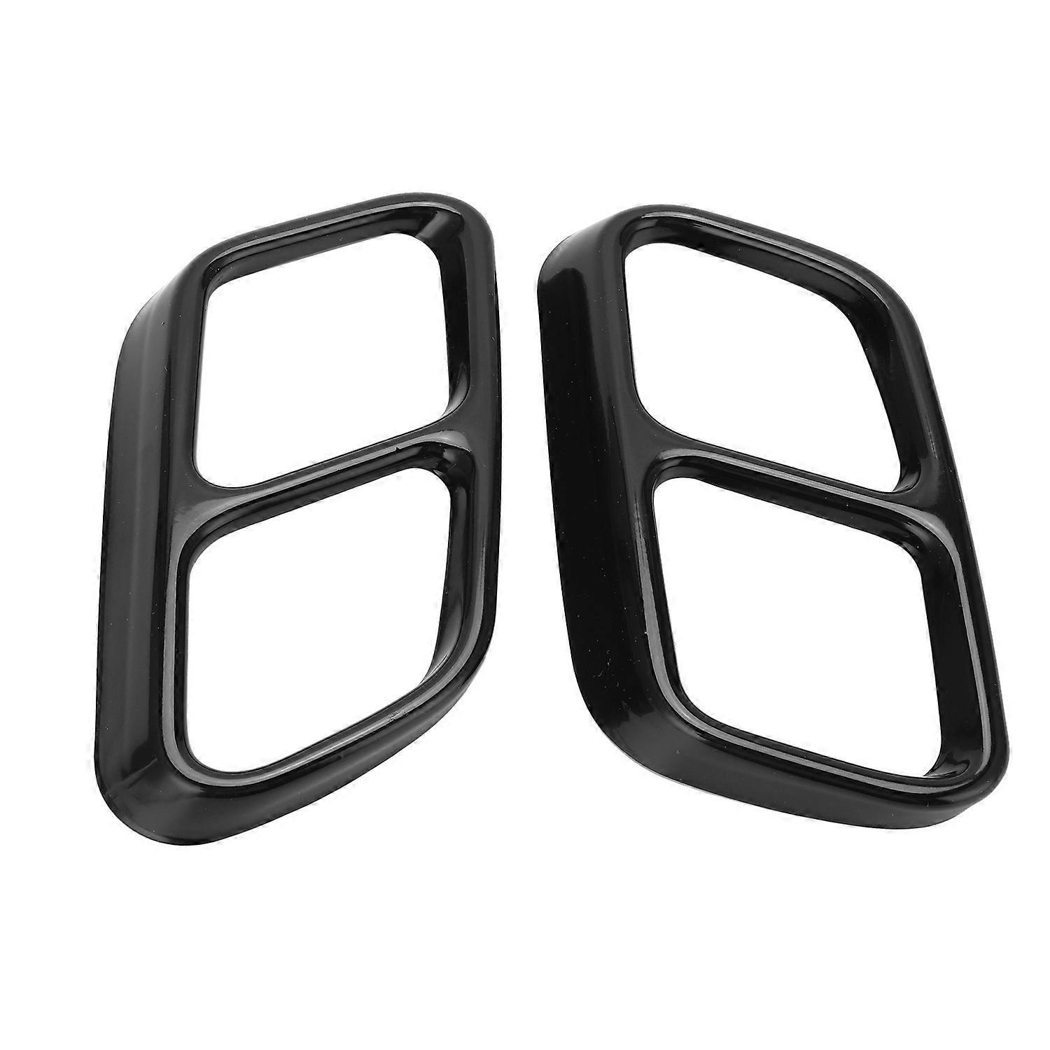 Vierfach-auspuffblenden Aus Edelstahl Als Ersatz Für Mercedes-benz Cls W218 2012-2017 (glänzend Schwarz)