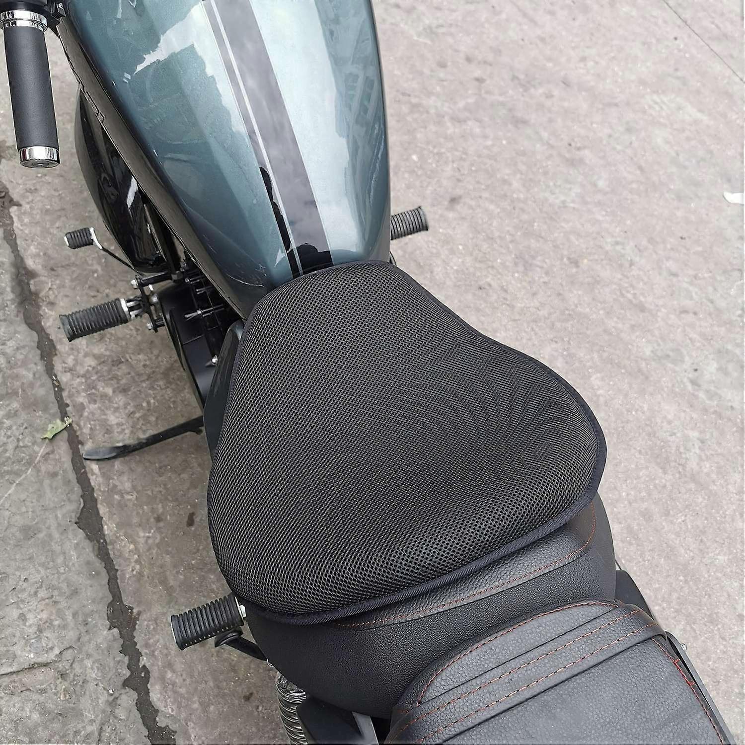 Universelles 3d-motorrad-sitzkissen Aus Stoßfestem, Atmungsaktivem Gel Mit Sitzbezug