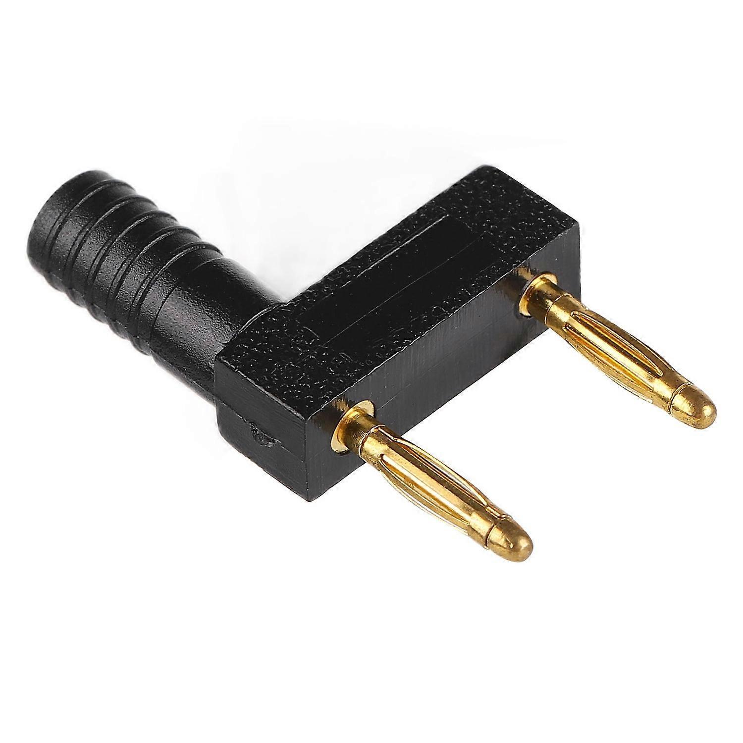10 Stück U52 2-mm-bananenstecker, Zweireihig, Kurzschlussstecker, Diy-kabelverbinder, 10 Mm Rastermaß, Schwarz