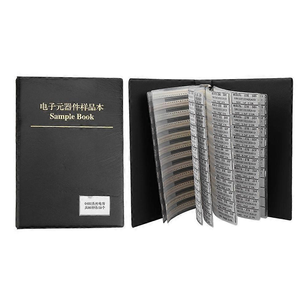 0402 Serie 80 Werte Kondensatoren Elektronische Bauteile Sortimente Musterbuch Schwarz