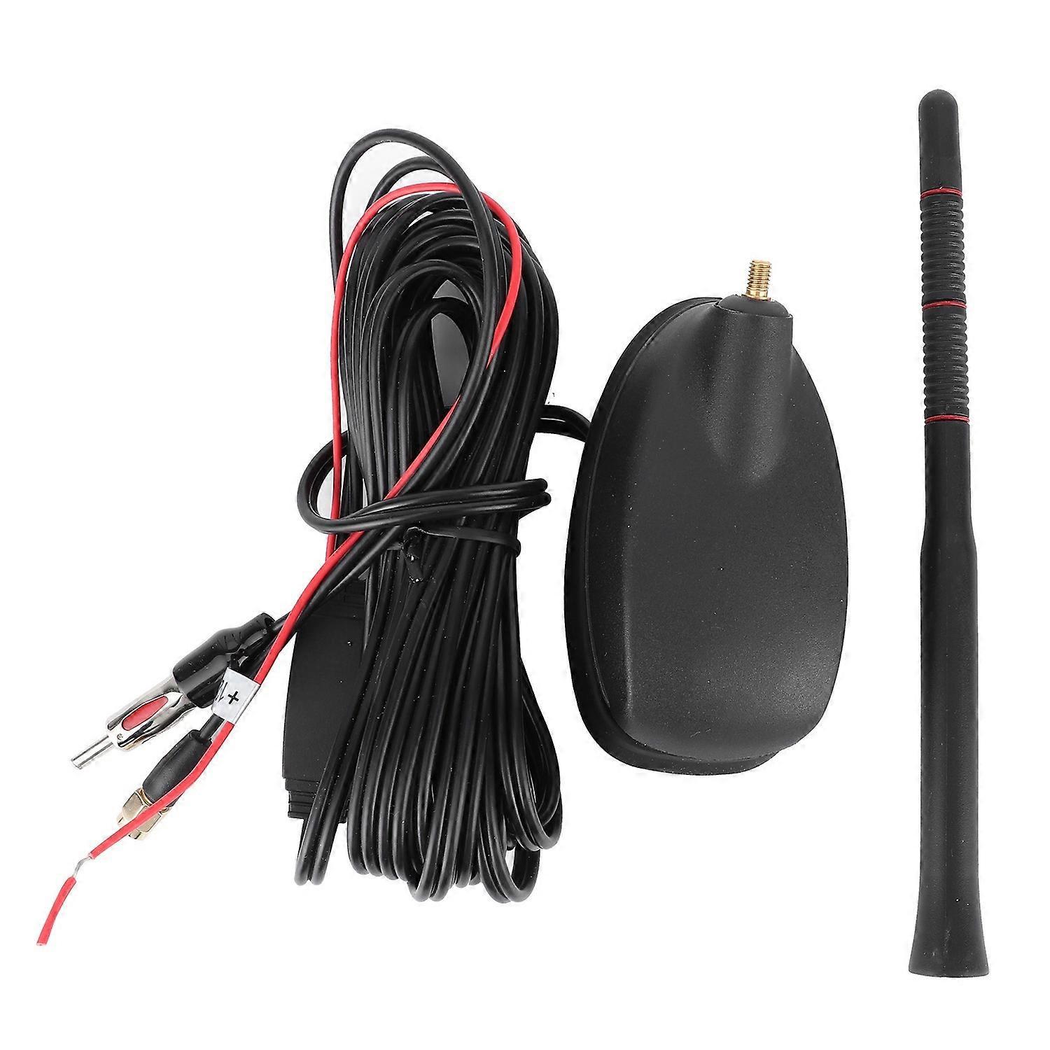 Autodachantenne Mit Gps Und Fm-radio, Aktiver Antenne, 15 Db Gewinn, Haifischflossen-sma-anschluss