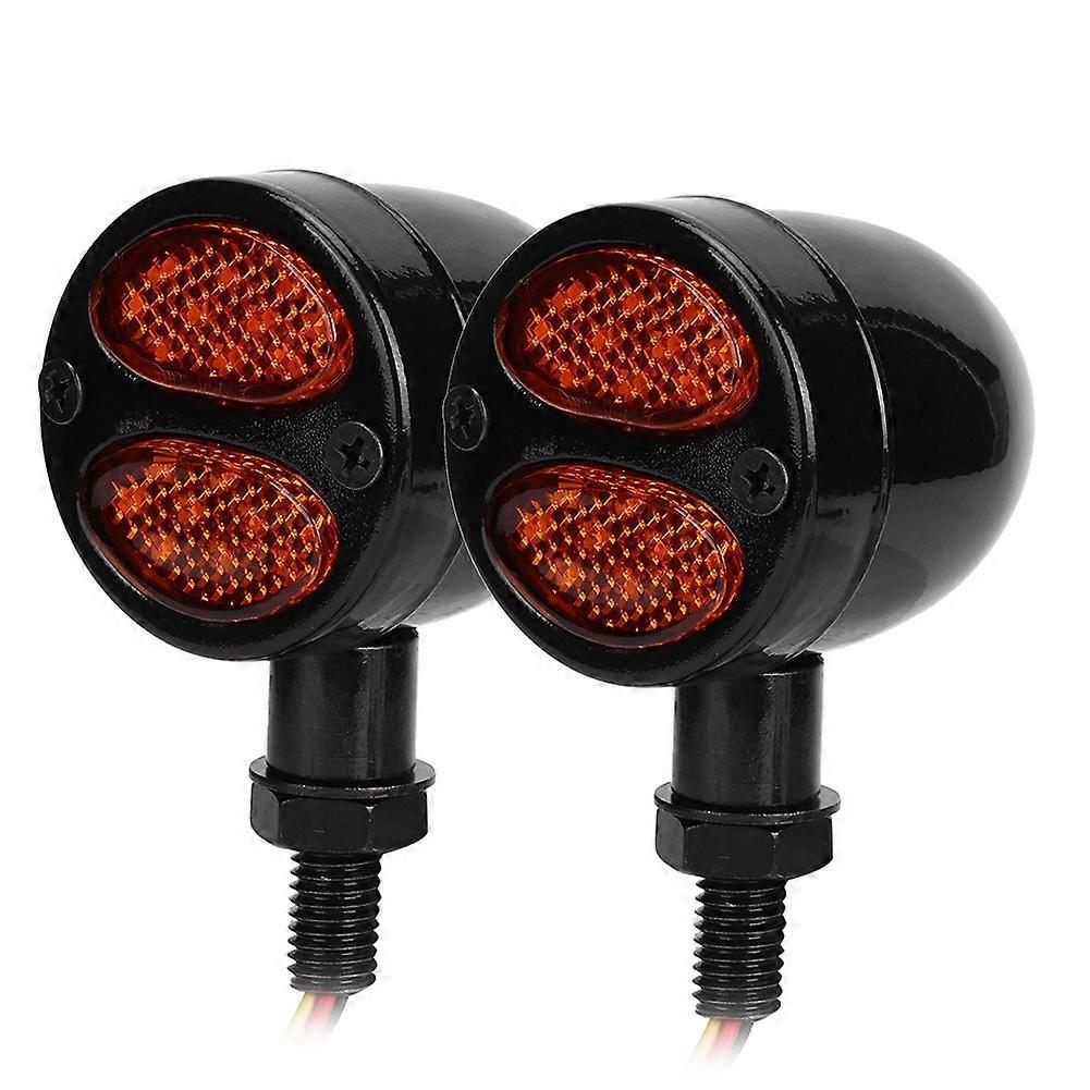 Led-blinker/bremsleuchte Für Motorräder, Metallgehäuse, 12 V, 4-adrig, Schwarz
