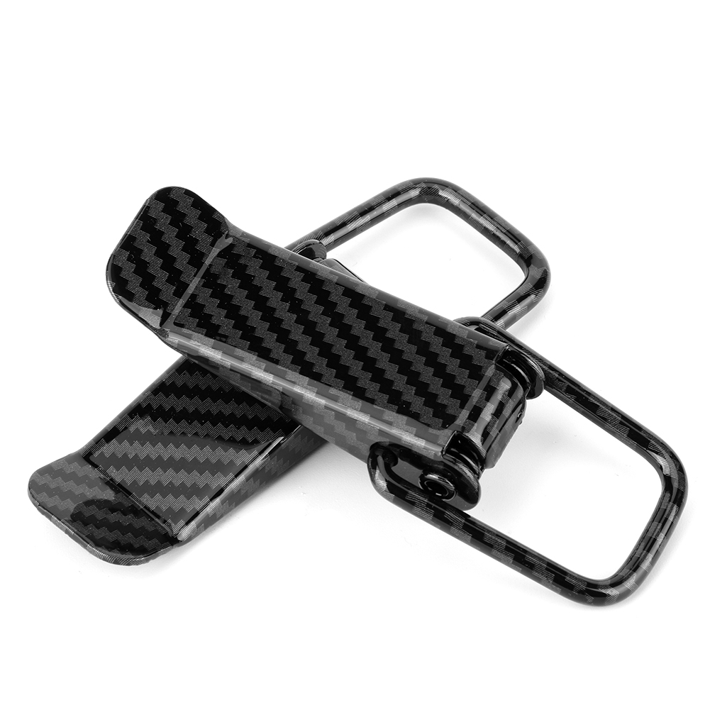 Universeller Karabinerhaken Mit Schnellverschluss Für Pkw Und Lkw, Schwarze Carbonfaser-textur