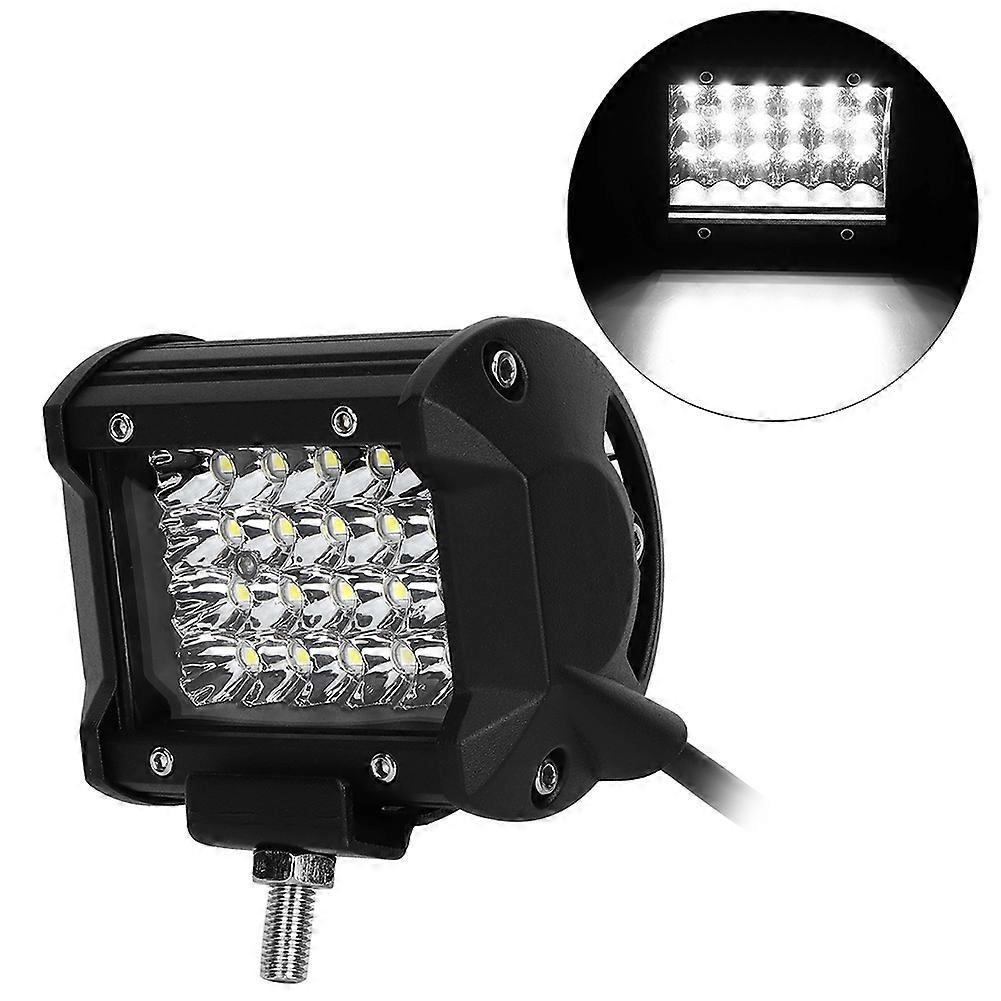 24 Leds, 4 Reihen, 72 W Led-fahrzeugarbeitsscheinwerfer, Ip67 Wasserdicht, Suv-scheinwerfer Mit Blitzfunktion