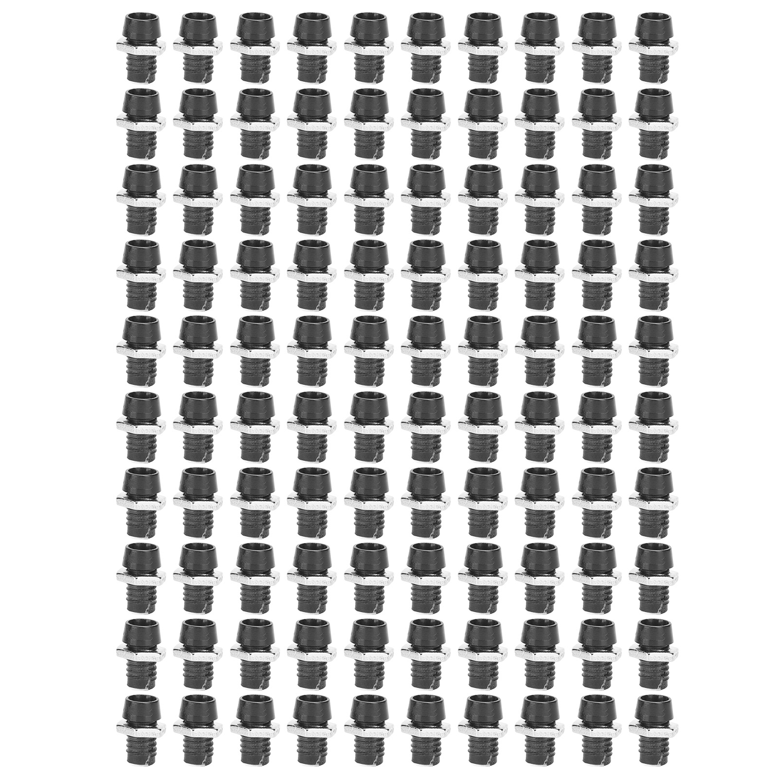 100er-set Led-fassungen, Verchromt, 3 Mm, Aus Kunststoff, Für Leuchtdioden, Lampenbirnen, Schwarz