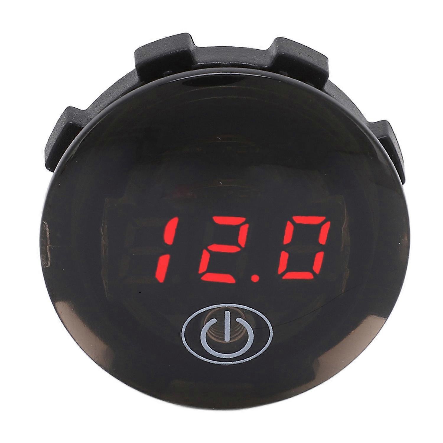 Auto-voltmeter Mit Klarer, Stabiler Anzeige, Wasserdicht, Einfache Installation, Vibrationsfest, Fahrzeugspannungsanzeige