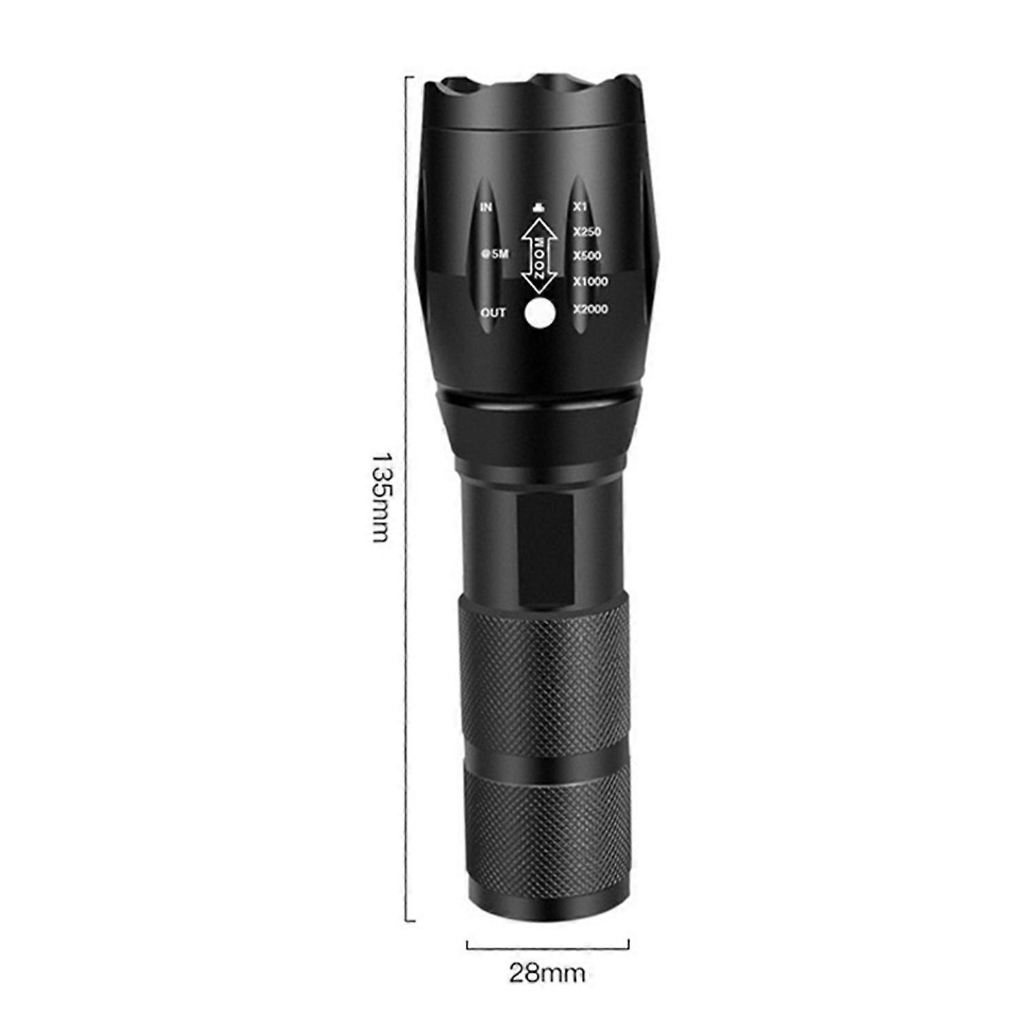 Wiederaufladbare Usb-led-taschenlampe Für Den Außenbereich, Notfall-suchscheinwerfer, Starkes Licht, Taschenlampe Für Nächtliches Angeln
