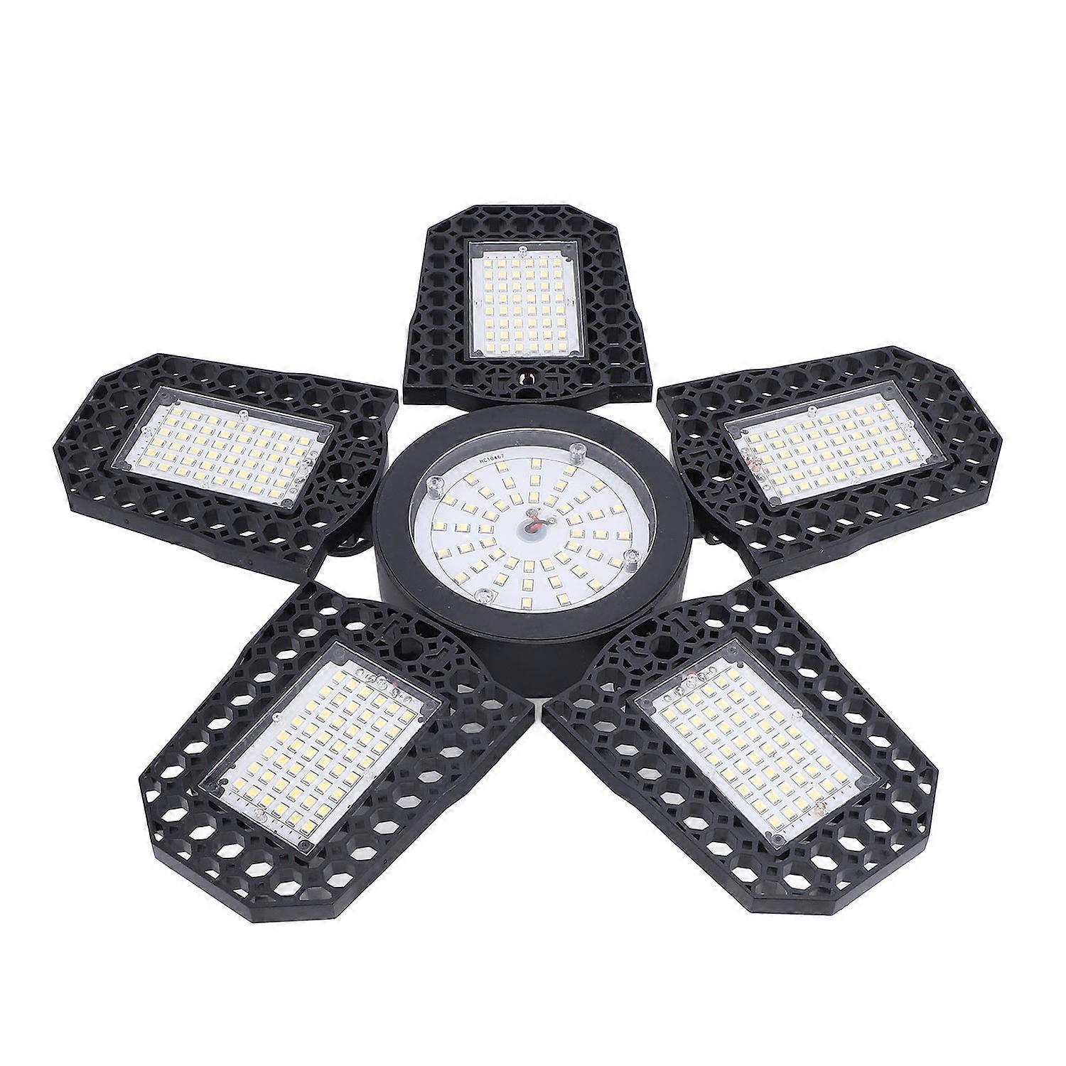 Superhelle Led-garagenleuchte Mit 2994 Lichtstrom Und 6000 K, Inklusive 6 Verformbarer Paneele.