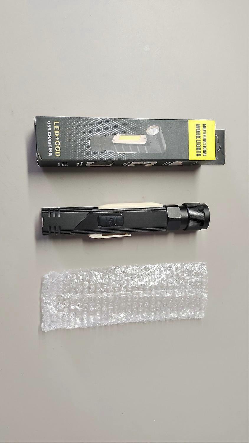 Taschenlampe Aus Aluminiumlegierung, 90° Faltbarer Stirnlampenkopf, 360° Verstellbares Rücklicht, Usb-wiederaufladbar