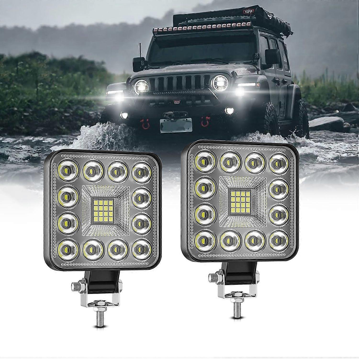 Stück 3 Zoll 160w Led-lichtleisten, Weiße Arbeitsscheinwerfer, Nebelscheinwerfer, Offroad-fahrleuchten Für Auto Und Lkw