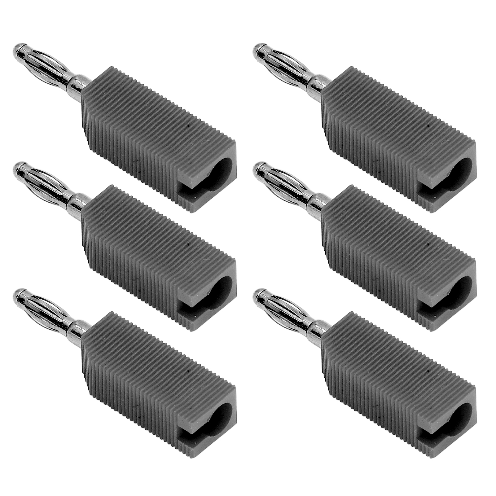 10 Stück 4-mm-bananenstecker Aus Pe-messing, Lötfreie Steckverbinder, Zubehör Für Elektrische Prüfungen, J.10030, Schwarz