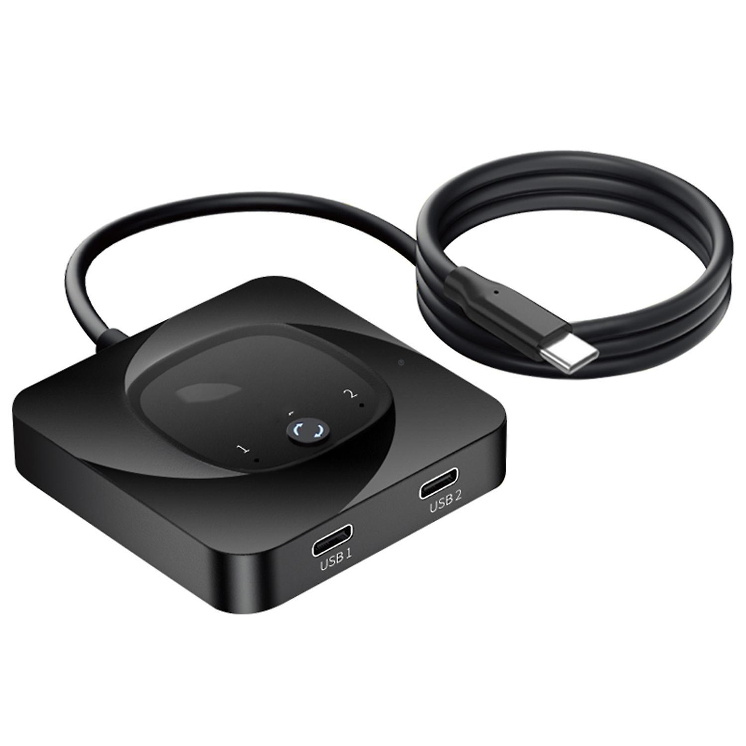 Usb-c Bidirektionaler Switcher, Usb-c-switch Für 2 Computer, Usb-c Kvm-switch, 8k@60hz-unterstützung, Hdr, 10 Gbit/s