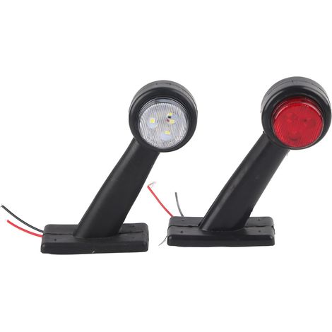 Stück 12 Led 10v-30v Winkel-seitenmarkierungsleuchte Seitenmarkierungsleuchte Für Auto Lkw (x2)
