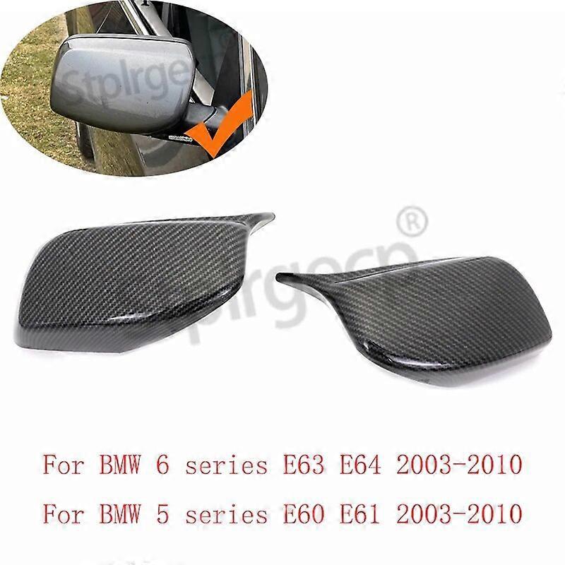 E60 Außenspiegelkappen Im M-stil Für Bmw 5er Und 6er E61, E63, E64 (2003–2010) – Carbon-optik – 2 Stück