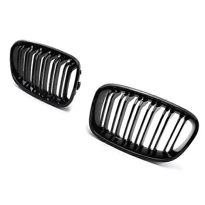 Frontstoßstangengrill „nierengrill“ Für Bmw 1er F20 F21 (vor-facelift, 2011–2015), Zubehör, Doppellamellen-ersatz – Schwarz